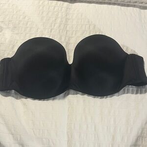 Victoria's Secret Elegant Black Strapless Bra